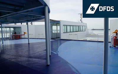Aan boord bij DFDS van Calais naar Dover