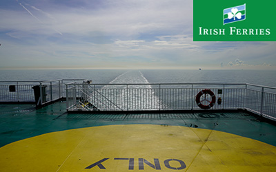 Aan boord bij Irish Ferries van Calais naar Dover