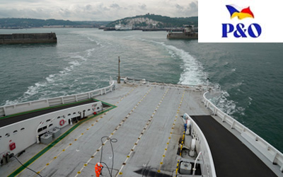 Aan boord bij P&O Ferries van Calais naar Dover